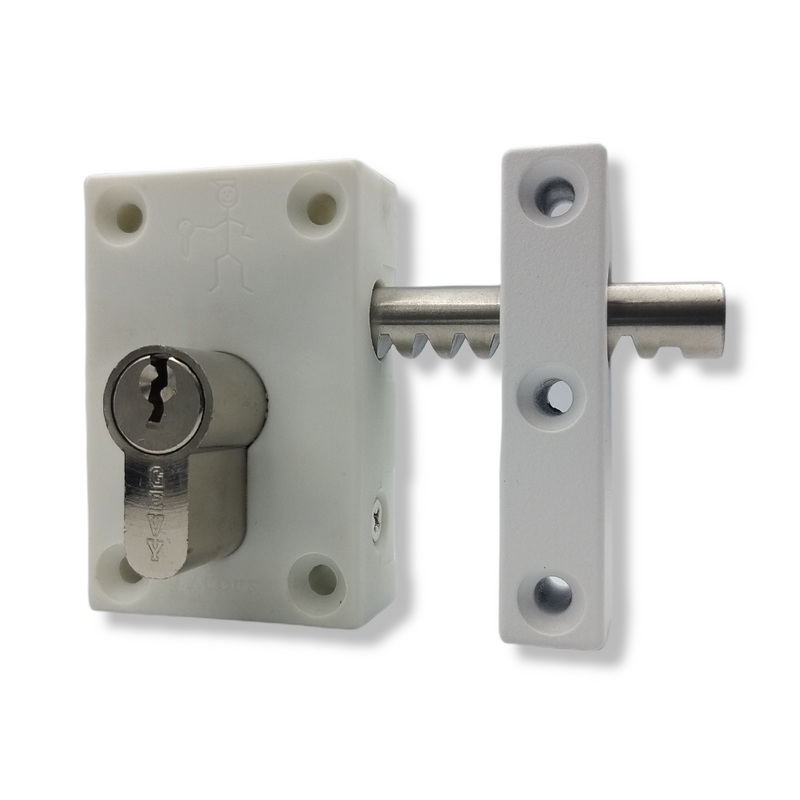 Door & Window Security With Key (white)